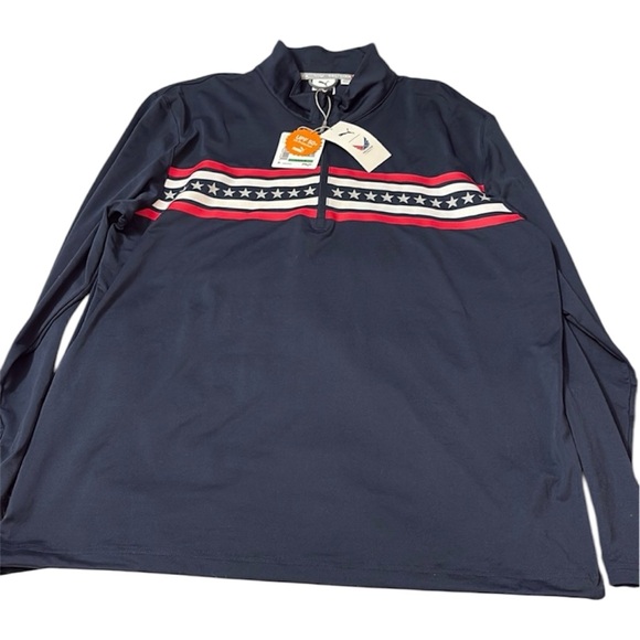 NWT Puma Men’s Independence 1/4 Zip Golf Navy Blue Long Sleeve Top Size L - Picture 1 of 14